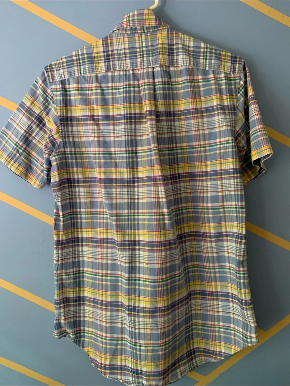 Polo by Ralph Lauren Multicolor Pastel Plaid Short-Sleeve Button-Down Shirt